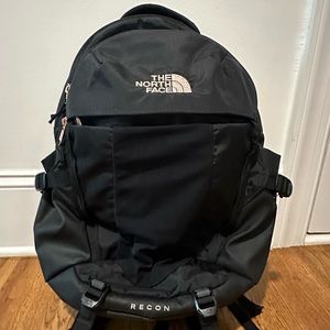 North Face Recon Black Backpack
